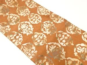 草花模様織出し名古屋帯